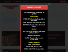 Tablet Screenshot of camperdown-fitness.com.au